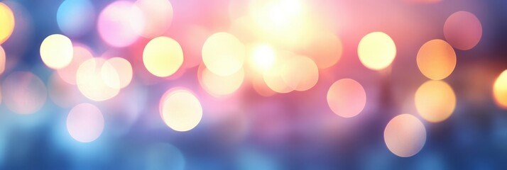 Obraz premium Abstract Blurred Background with Bokeh Lights in Soft Colors Ideal for Spa or Relaxation Themes and Creative Design Projects