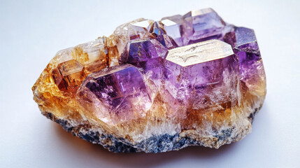 Fototapeta premium stunning close up of vibrant amethyst crystal showcasing its rich purple hues and unique