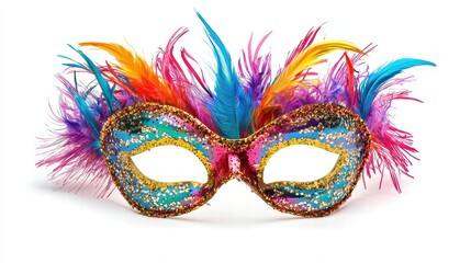 Vintage carnival mask with a festive and mysterious atmosphere..