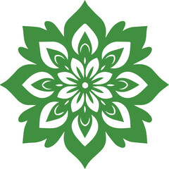 Beautiful flower art and mandala vector design