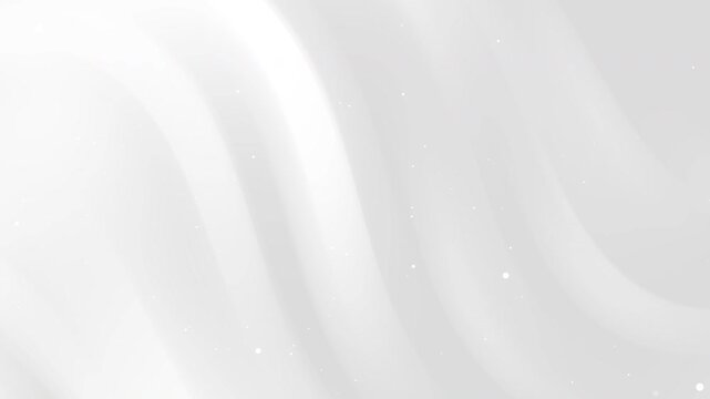 White flowing fabric with light specks suitable for backgrounds, fashion designs, textures, and elegant aesthetic concepts in design projects.