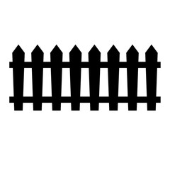 Wooden fence decoration