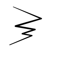 Wall crack black silhouettes