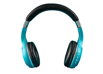 Unbranded headphones on a transparent background. 