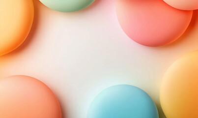 Soft pastel circles on a light background create a calming aesthetic.