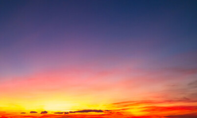 Sky sunset evening background sunrise dusk cloud dramatic orange twilight red warm sunny dawn...