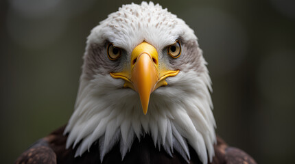Obraz premium Close-up portrait of an American eagle