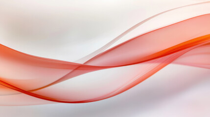 Obraz premium Abstract red wave design with smooth flowing lines and soft gradients, creating sense of movement and elegance. Perfect for backgrounds or artistic projects