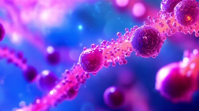 3D Illustration of Streptococcus Bacteria