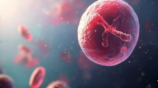 3D Illustration of Streptococcus Bacteria