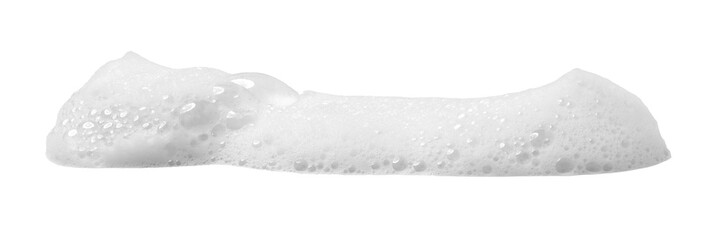 Soap foam or shampoo Soap foam texture or shampoo surface with bubble isolated with clipping path on background.