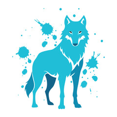 Fototapeta premium illustration of a fox