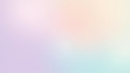 Obraz premium Multicolor fading blur. Smooth gradient vector background with soft pastel hues, seamlessly blending colors like lavender, mint, and peach. Perfectly clear and noise-free, 4K UHD quality