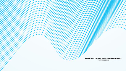Blue gradient halftone abstract background for backdrop or presentation