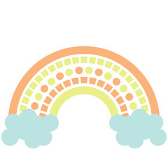 Boho Rainbow with Cloud