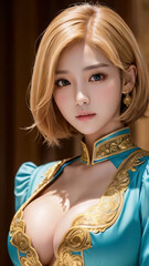 女性, 美しい, ビキニ, 水着, 巨乳, 女, コスプレ, 美しさ, 砂浜