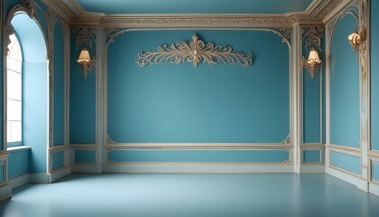 Clear Plain Shiny Warm Soft Vintage Bokeh Cloudy Wave Like Geometric Blue Background or Texture