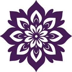 Beautiful flower art and mandala vector design