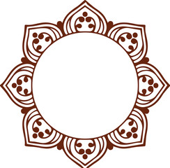 Beautiful flower art and mandala vector design