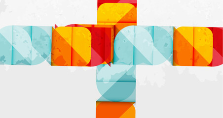 Obraz premium Grainy texture geometric abstract background. Vector Illustration For Wallpaper, Banner, Background, Card, Book Illustration, landing page