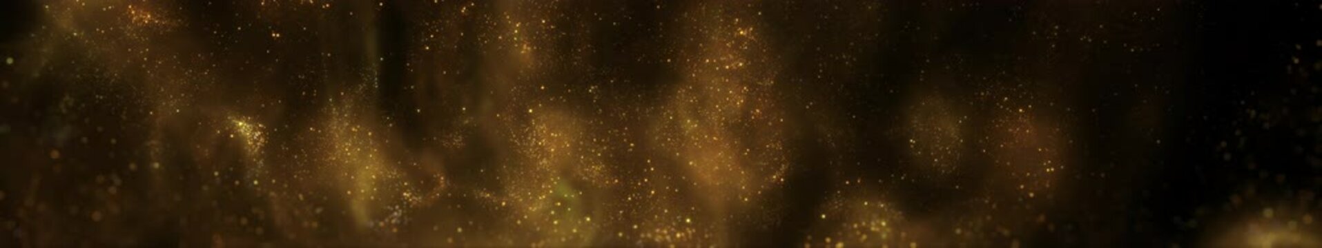 Golden Particle Fluid Motion Background Loop Widescreen 