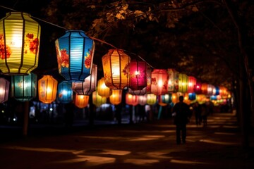 New year festival lantern celebration.