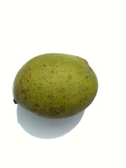 Mangifera Odorata or Kwini or Saipan mango is a mango species isolated on white white.