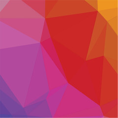 Fototapeta premium Gradient multicolor polygon pattern. Low poly design. Vector illustration 