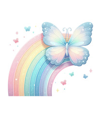 butterfly and flowers