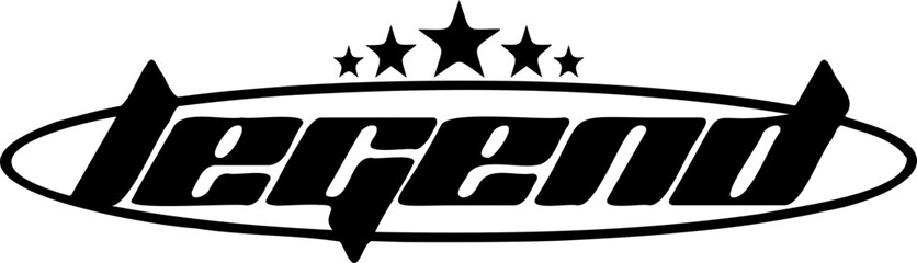 design sticker Y2K style For clothing apparel streetwear logo and streetart 2000s, 90s, 80s