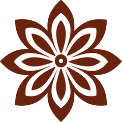 Beautiful flower art and mandala vector design