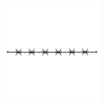 recommend clip art: Barbed wire clipart illustration - barb wire vector Art
                    