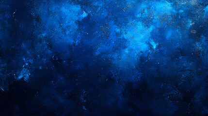 Obraz premium Glowing blue abstract shape, dark grainy black blue background, noise texture futuristic dynamic poster header cover wallpaper banner backdrop design 