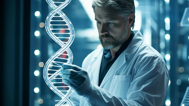 Blueprint of life: DNA as the fundamental code, responsible for the creation of all living organisms, revealing the intricacies of genetic inheritance and cellular functions.