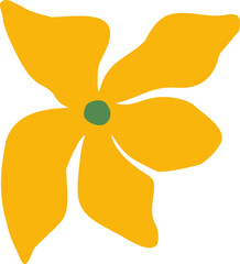 Vector Illustration of Trippy Aesthetic Flower