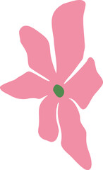 Vector Illustration of Trippy Aesthetic Flower