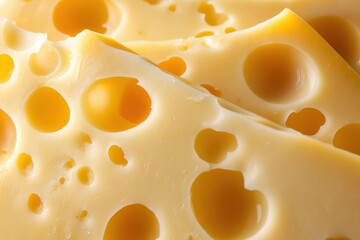 Hard Dutch yellow gouda cheese isolated on white close up