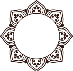 Beautiful flower art and mandala vector design