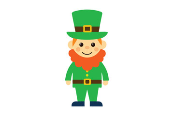 Leprechaun vector art illustration