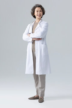 Portrait of senior female doctor