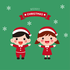 Christmas Santa Children Illustration