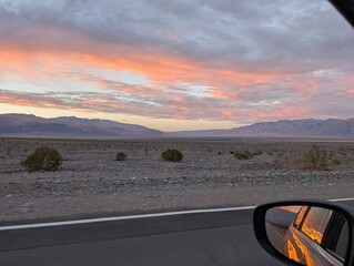 Roadtrip death valley in mirror