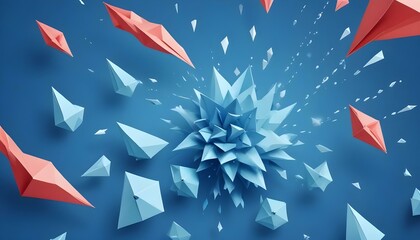 Clear Plain Shiny Warm Soft Vintage Bokeh Cloudy Wave Like Geometric Blue Background or Texture