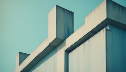 Clear Plain Shiny Warm Soft Vintage Bokeh Cloudy Wave Like Geometric Blue Background or Texture