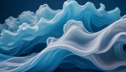 Clear Plain Shiny Warm Soft Vintage Bokeh Cloudy Wave Like Geometric Blue Background or Texture