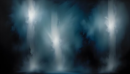 Clear Plain Shiny Warm Soft Vintage Bokeh Cloudy Wave Like Geometric Blue Background or Texture