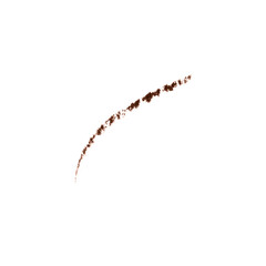 Sample texture of cosmetic pencil for eyes or eyebrows in mocha mousse color
