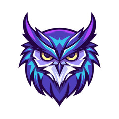 Fototapeta premium Fierce and Stylized Owl Mascot Logo Design