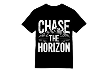 Chase the Horizon: Rugged Mountain Adventure T-shirt Design