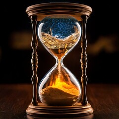 Elemental Hourglass: A Dance of the Elements, Generated AI